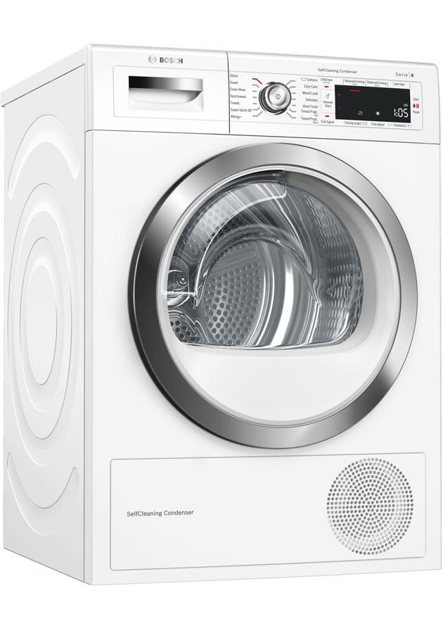 Bosch Serie 8 WTWH7561GB 9Kg Heat Pump Condenser Tumble Dryer