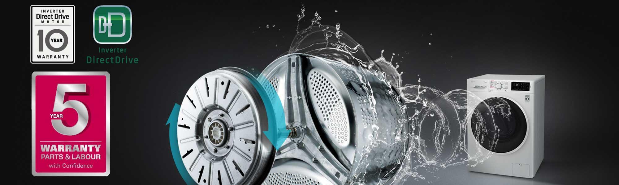 LG F2J6TN8S 8Kg 1200 Spin Washing Machine