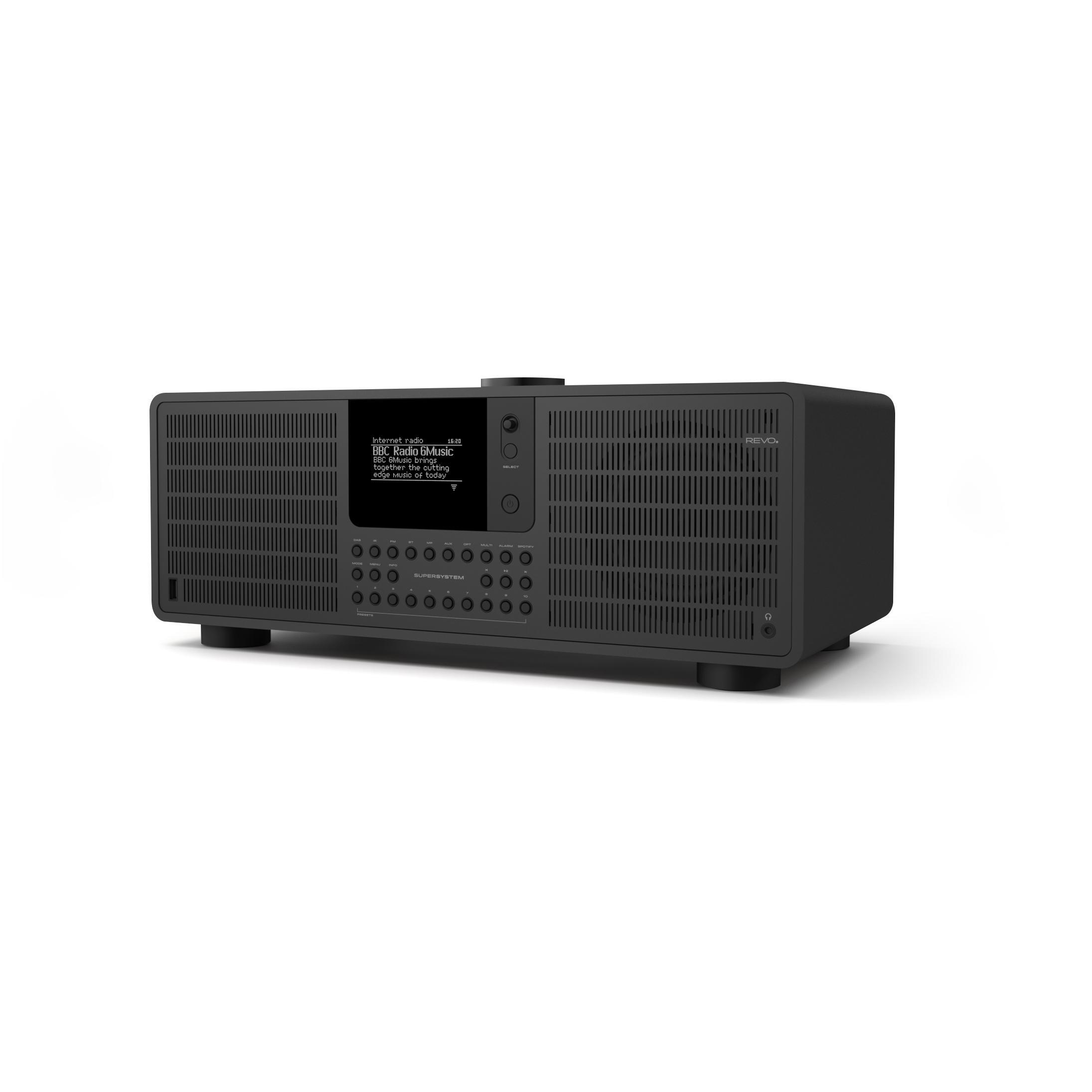 Revo SuperSystem DAB Internet Radio With Spotify - Shadow Edition