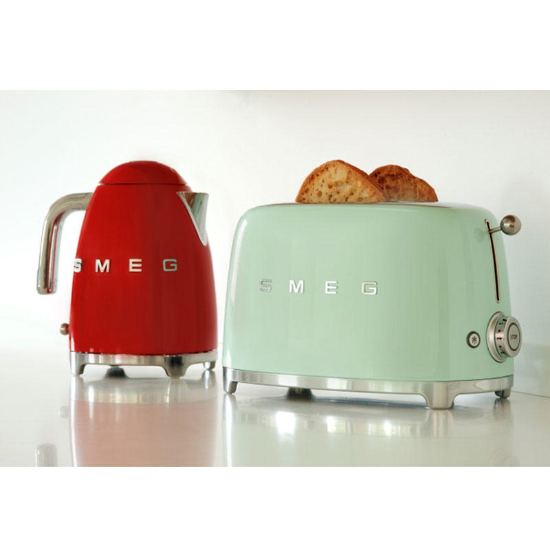 Smeg TSF01PGUK Retro 2 Slice Toaster - Pastel Green