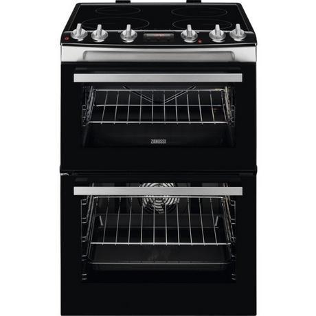 Zanussi ZCI66278XA 60cm Electric Double Oven with Induction Hob