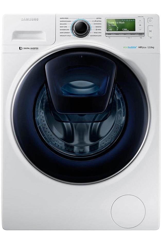 Samsung WW12K8412OW 12Kg 1400 Spin AddWash Washing Machine
