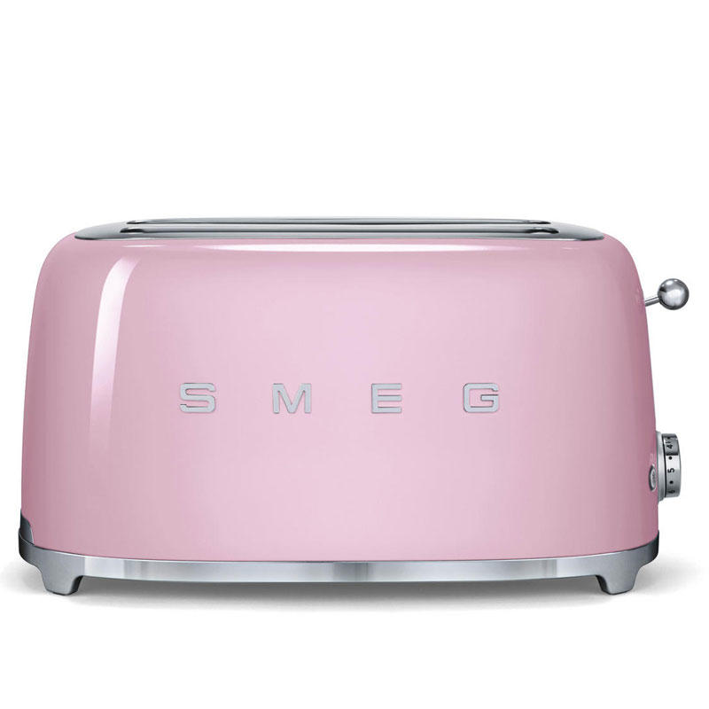 Smeg TSF02PKUK Retro 4 Slice Toaster - Pink