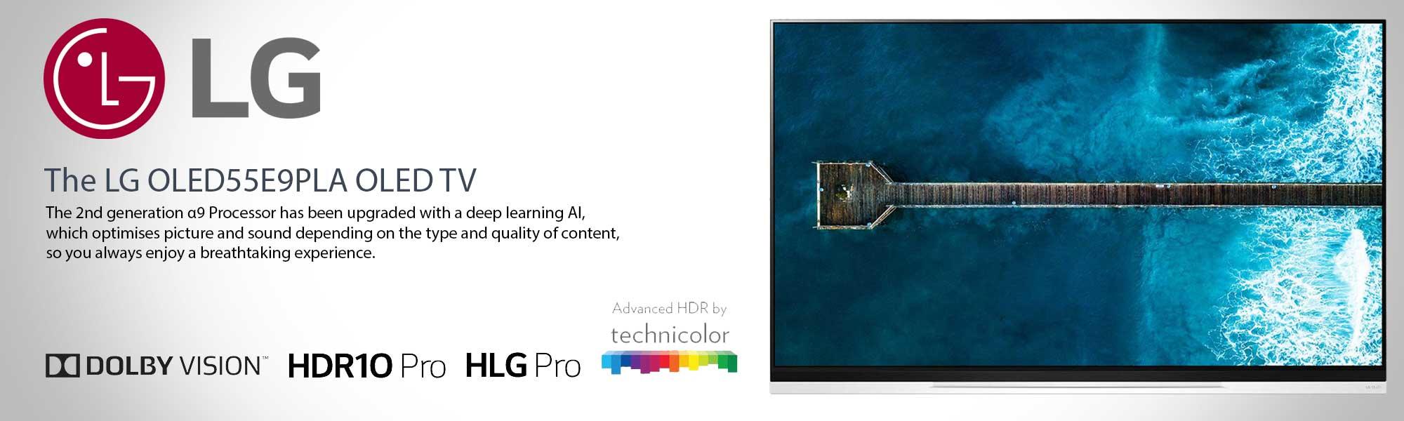 LG OLED55E9PLA E Series 55 inch HDR OLED Smart 4K TV