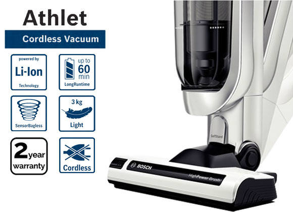 Bosch BCH6PETGB 25.2v Athlet Pet Cordless Upright Vacuum Cleaner