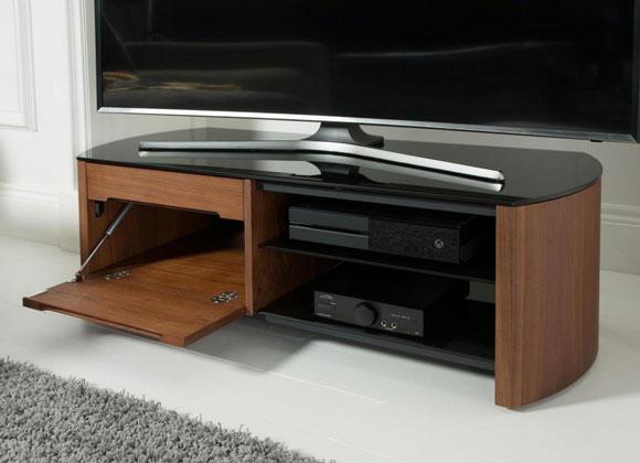 Alphason FW1100CB-W Finewoods Cabinet TV Stand in Rich Walnut