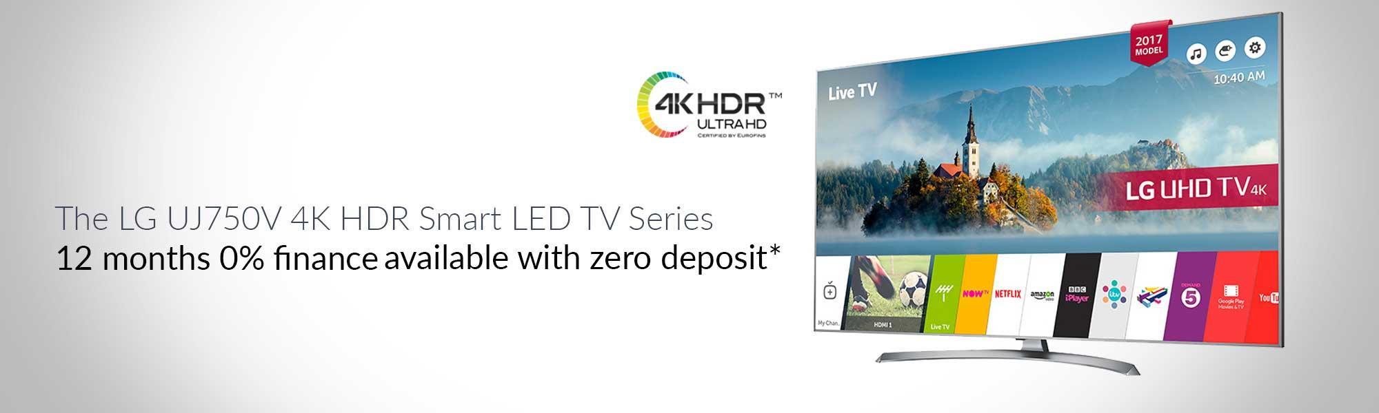 LG 49UJ750V 49" 4K HDR Ultra HD Smart LED TV