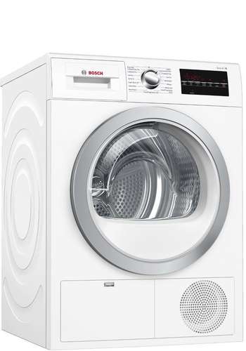 Bosch Serie 6 WTG86402GB 8Kg B Rated Condenser Tumble Dryer | White