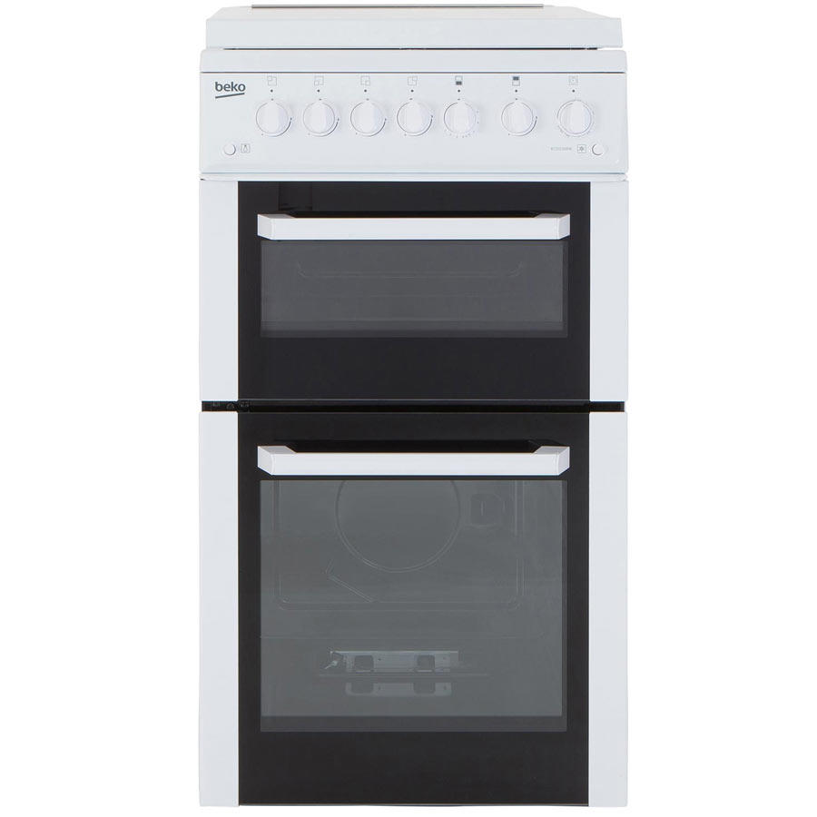 Beko BCDG504W 50cm Twin Cavity Gas Cooker
