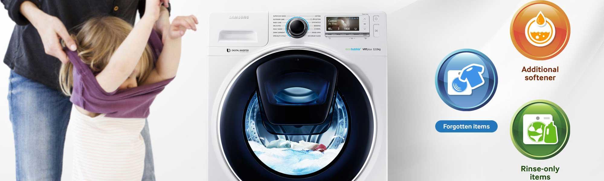 Samsung WW90K5413UX 9Kg 1400 Spin AddWash Washing Machine