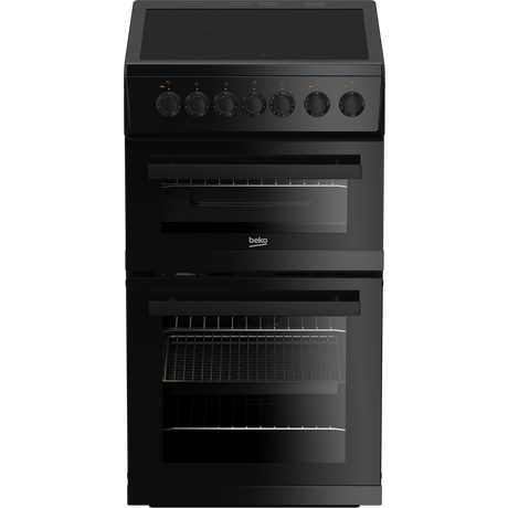 Click to view product details and reviews for Edvc503b 50cm Double Oven Electric Cooker With Ceramic Hob Black.