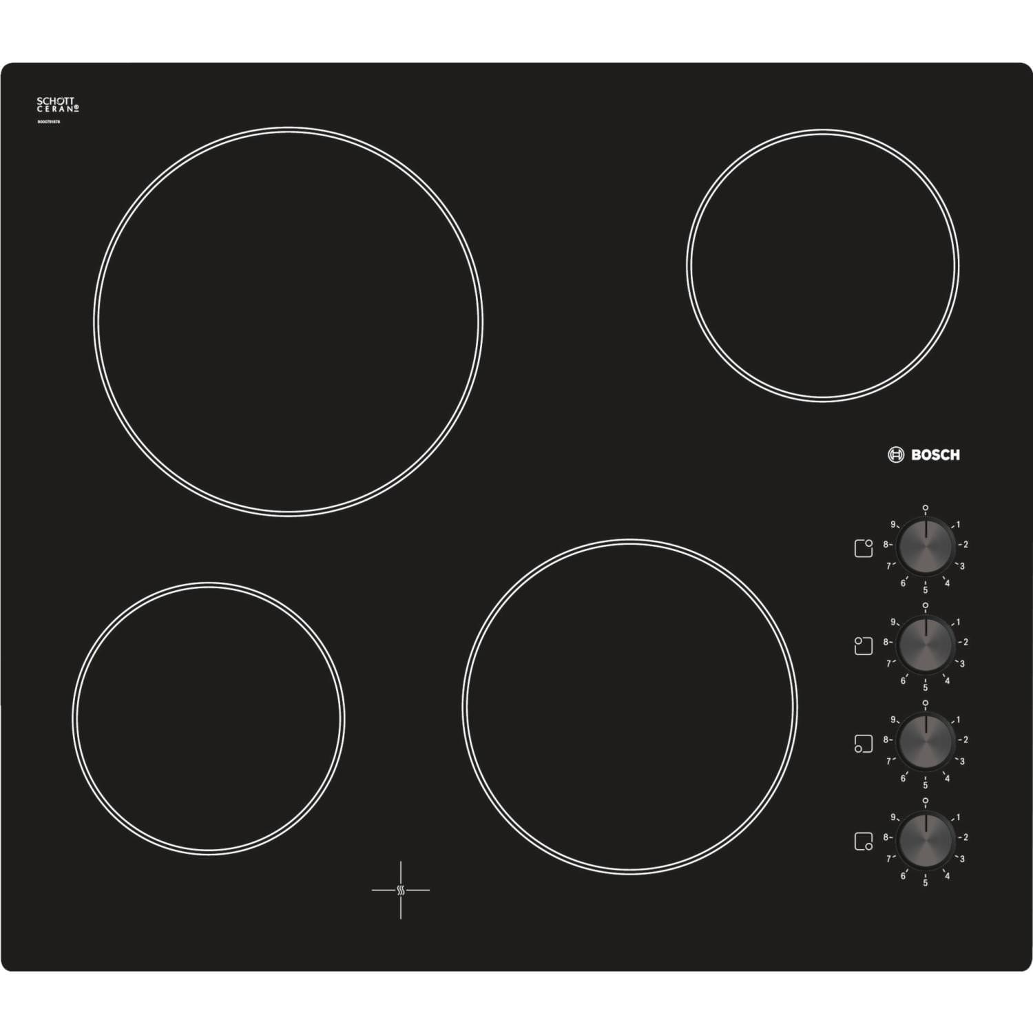 Bosch PKE611C17E 4 Zone Electric Ceramic Hob