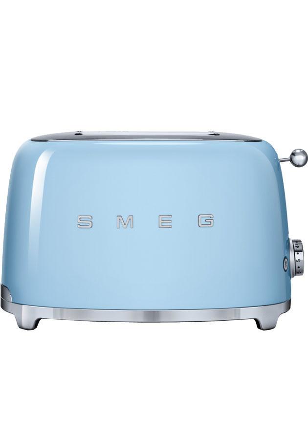 Smeg TSF01PBUK Retro 2 Slice Toaster - Pastel Blue