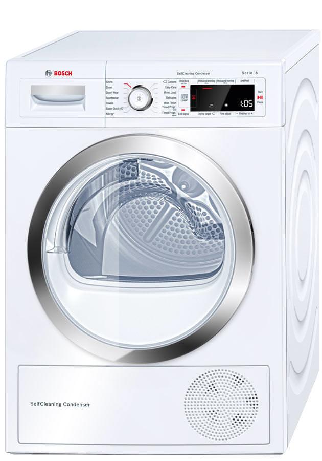 Bosch Serie 8 WTW87560GB 9Kg Heat Pump Condenser Tumble Dryer