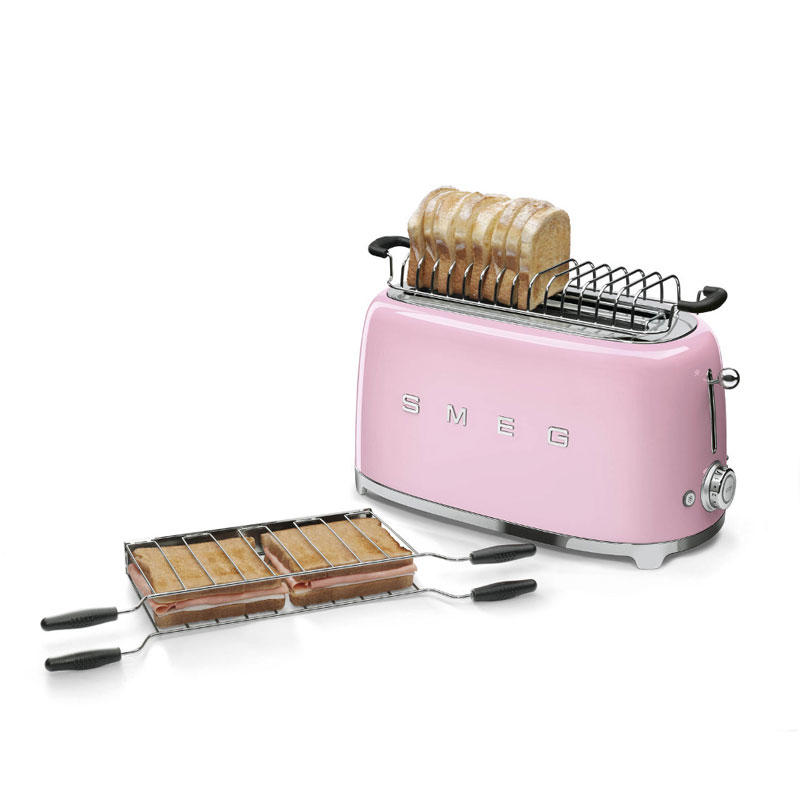 Smeg TSF02PKUK Retro 4 Slice Toaster - Pink