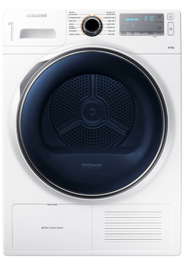 Samsung DV80H8100 8Kg Heat Pump Condenser Tumble Dryer