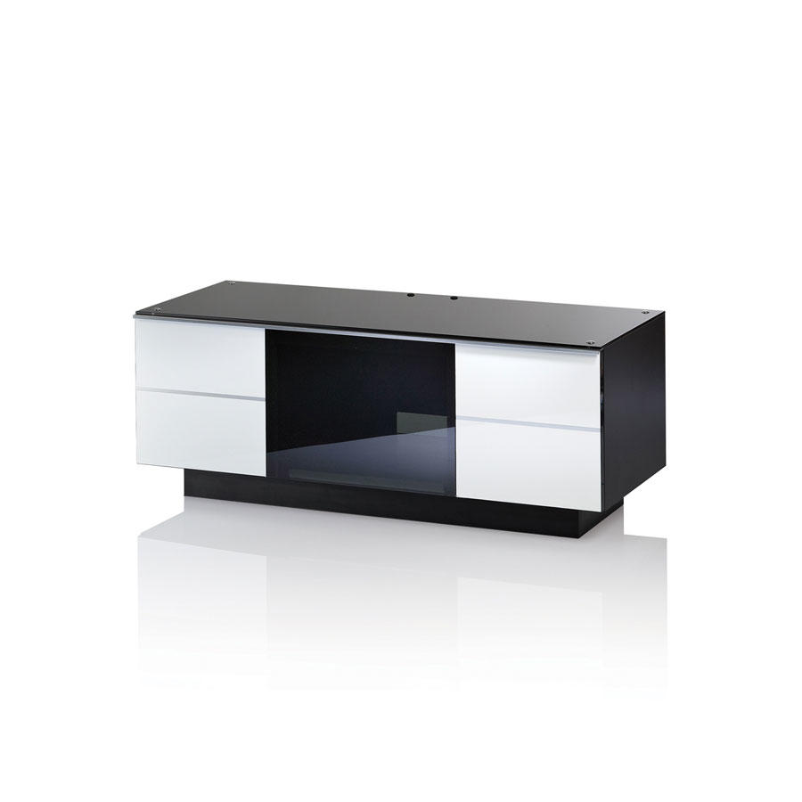 UKCF GG110 ULTIMATE 1100MM WHITE TV STAND