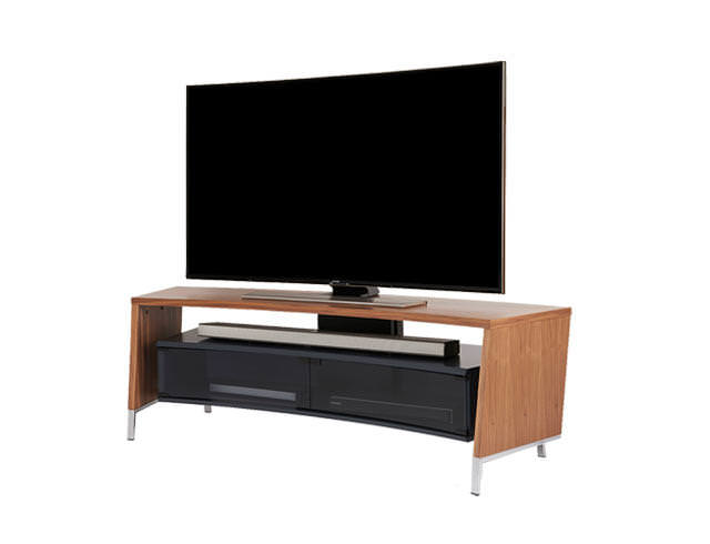 Off The Wall CRV1500 Curved TV Cabinet Stand Walnut