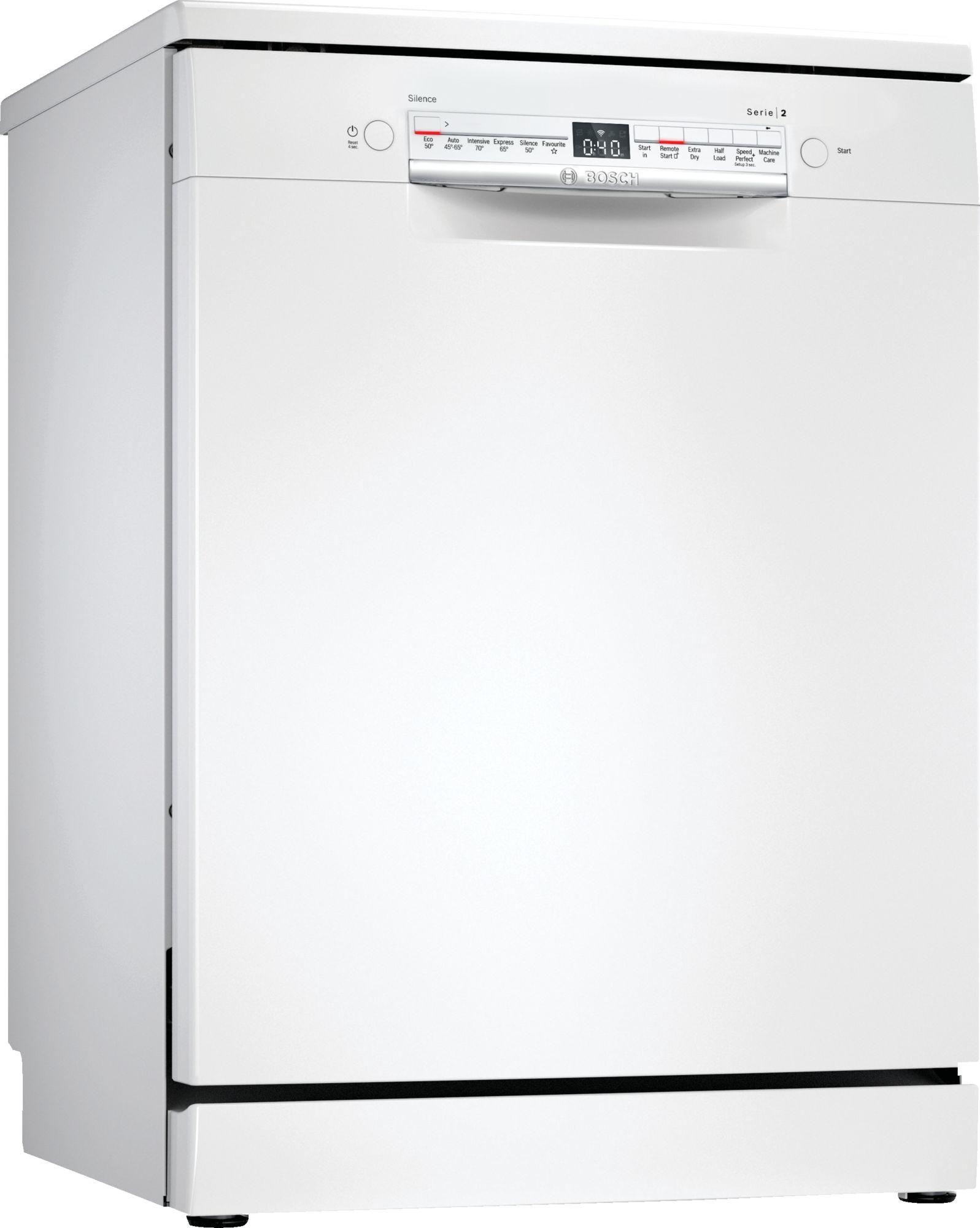Bosch Serie 2 SMS2HKW66G 60cm Standard Dishwasher | White