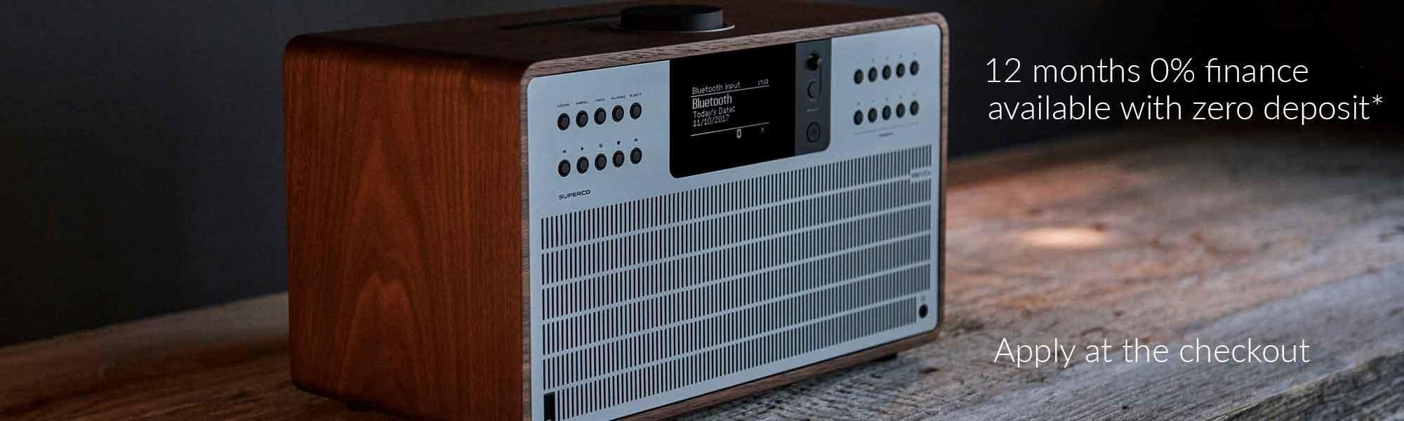 Revo SuperCD DAB Internet Radio With CD Player - Walnut / Silver