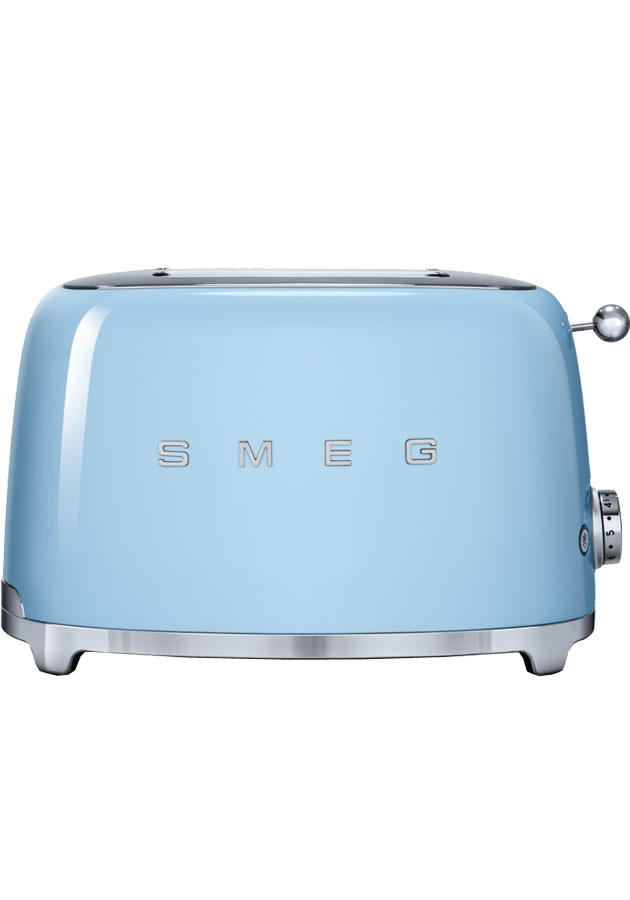 Smeg TSF01PBUK Retro 2 Slice Toaster - Pastel Blue