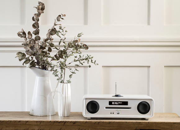Ruark Audio R4 MK3 CD, DAB, Bluetooth Music System - Soft White