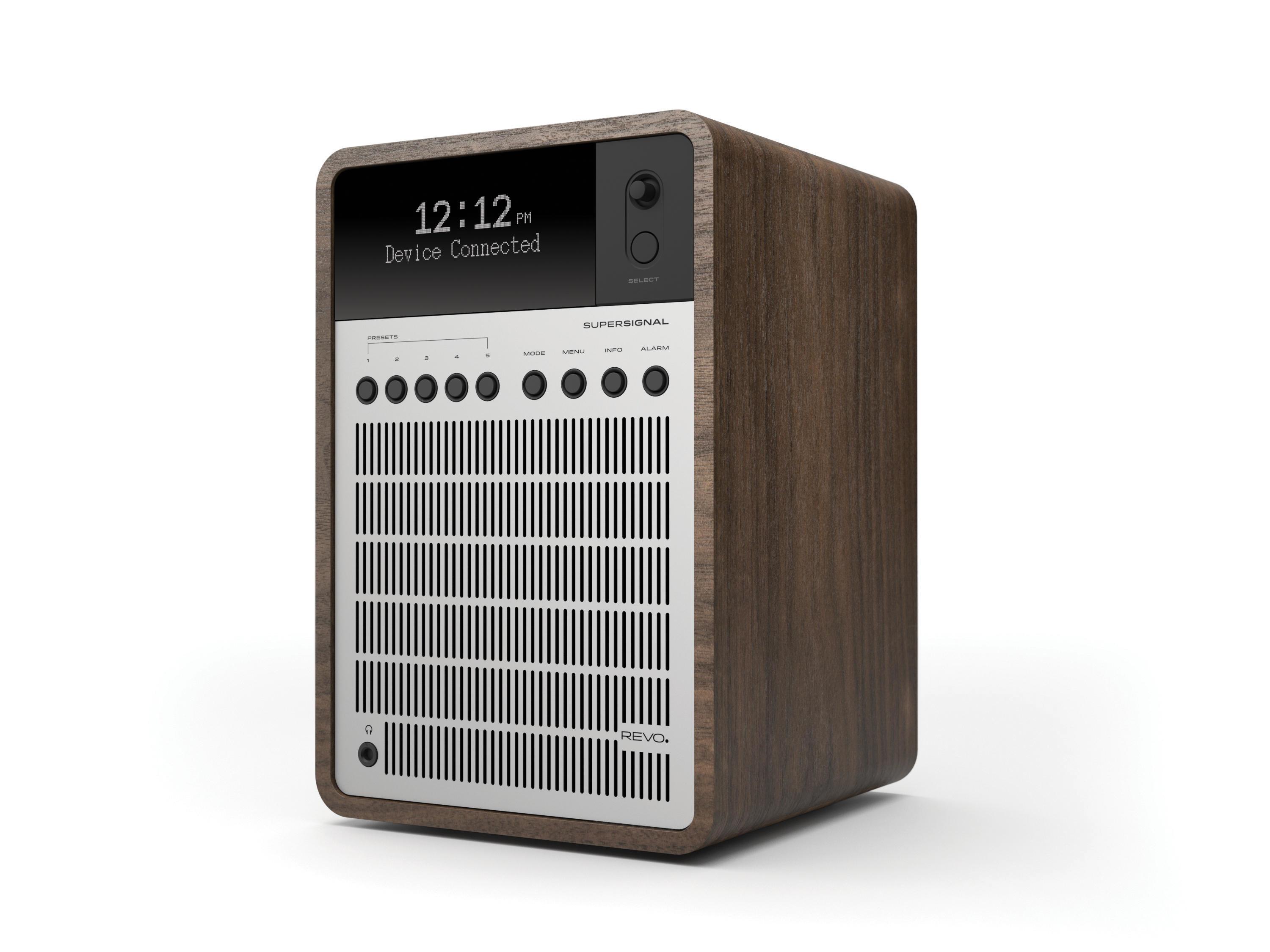 Revo SuperSignal DAB Radio with Bluetooth - Walnut / Silver