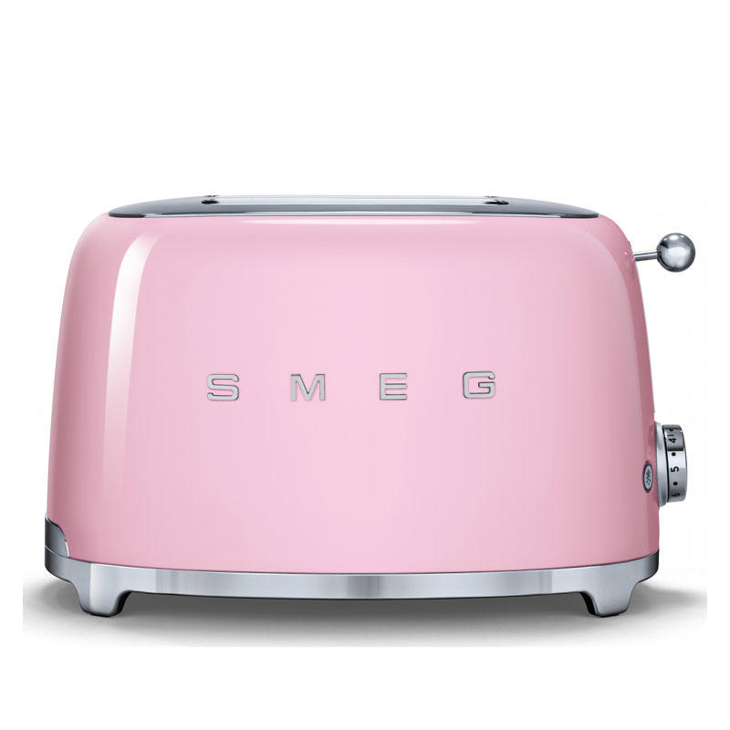 Smeg TSF01PKUK Retro 2 Slice Toaster - Pink