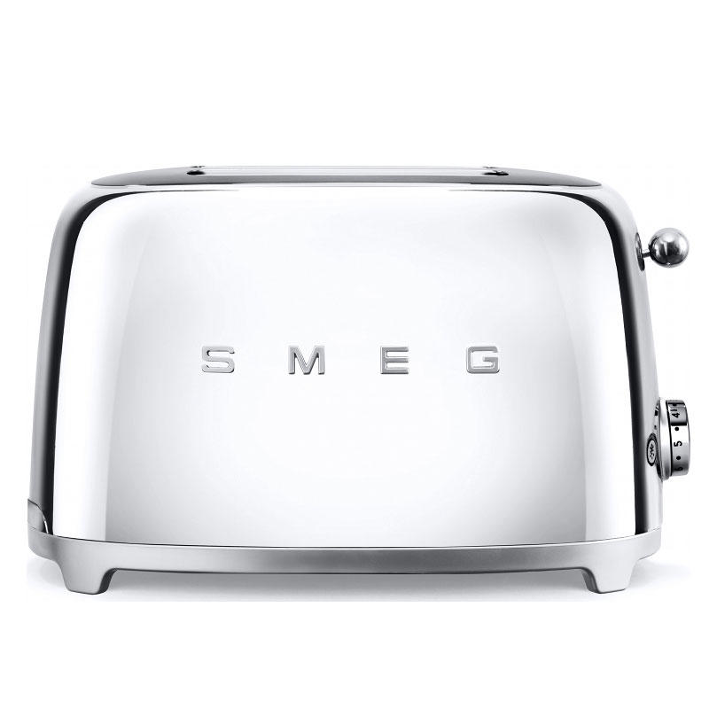 Smeg TSF01SSUK Retro 2 Slice Toaster - Chrome