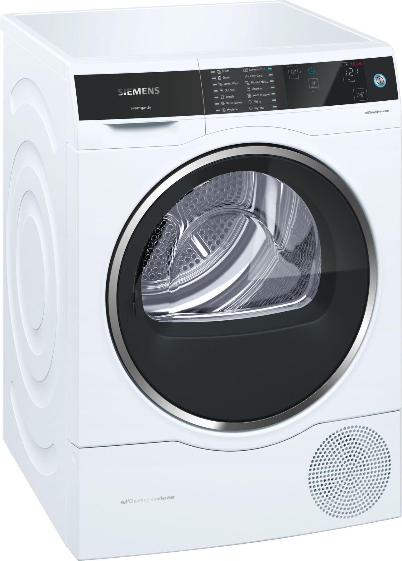 Siemens Avantgarde WT7UH640GB 8Kg Self Cleaning Heat Pump Condenser Tumble Dryer