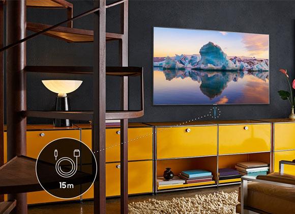 Samsung VG-SOCR85/XC 15M (2019 8K) QLED TV Near Invisible One Connect Cable