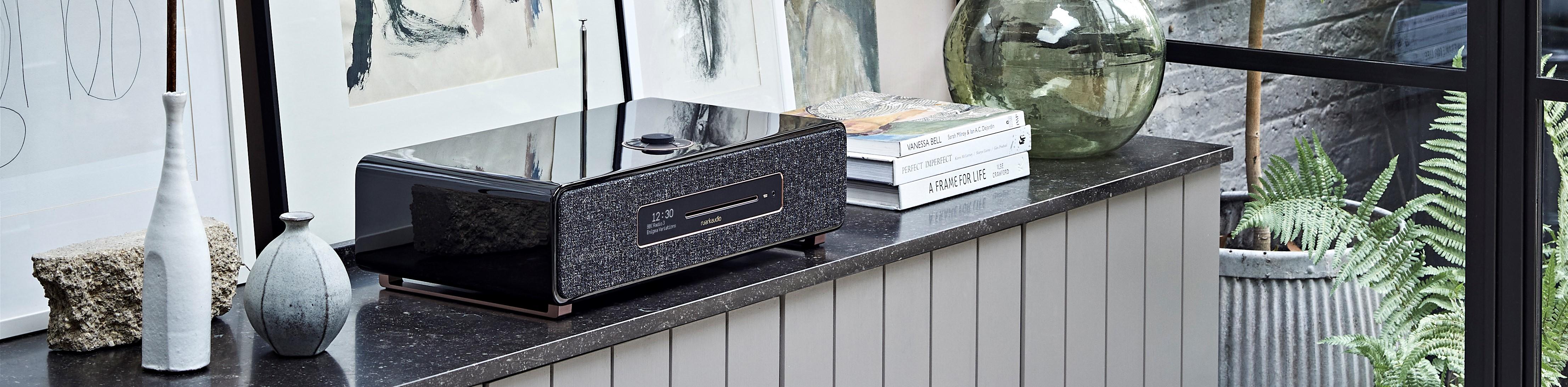 R5 Signature High Fidelity Music System CD, DAB, Bluetooth | Black & Rose Gold