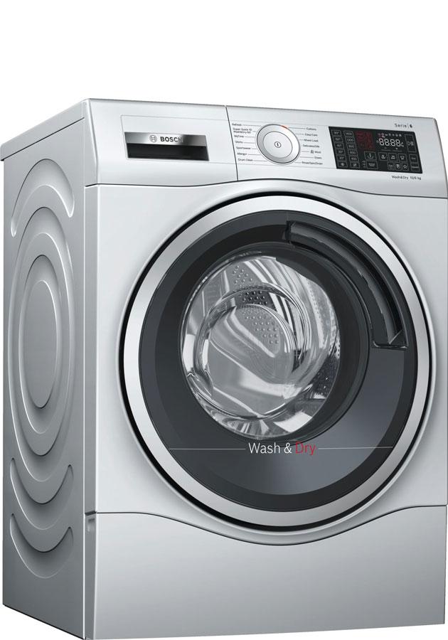 Bosch Serie 6 WDU28568GB 10Kg Wash 6Kg Dry 1400 Spin A Rated Washer Dryer | Silver