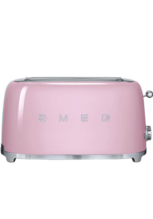 Smeg TSF02PKUK Retro 4 Slice Toaster - Pink