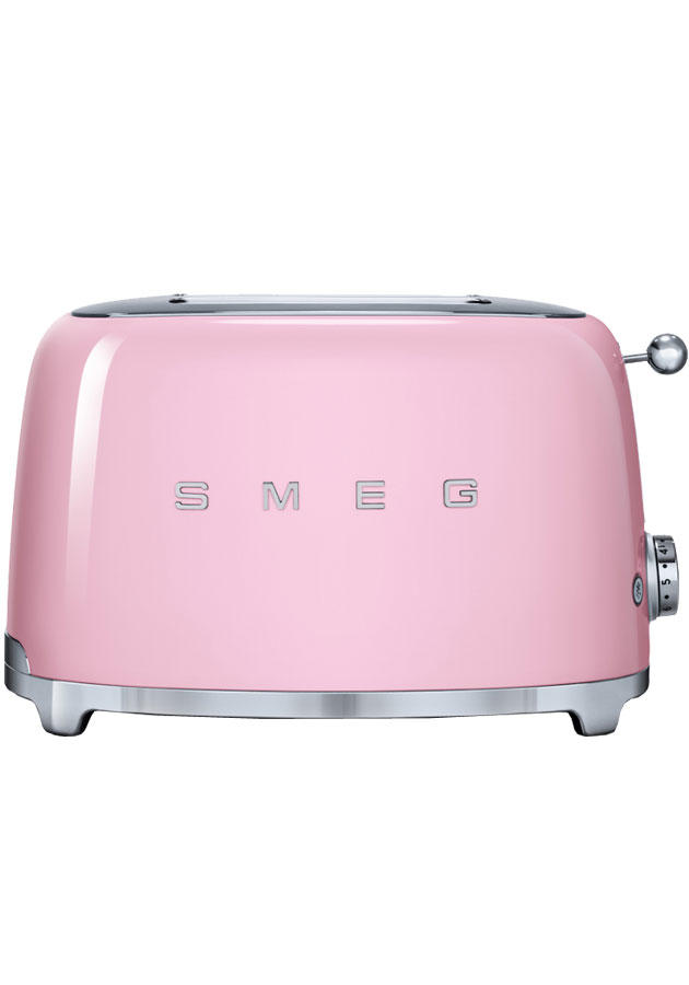 Smeg TSF01PKUK Retro 2 Slice Toaster - Pink