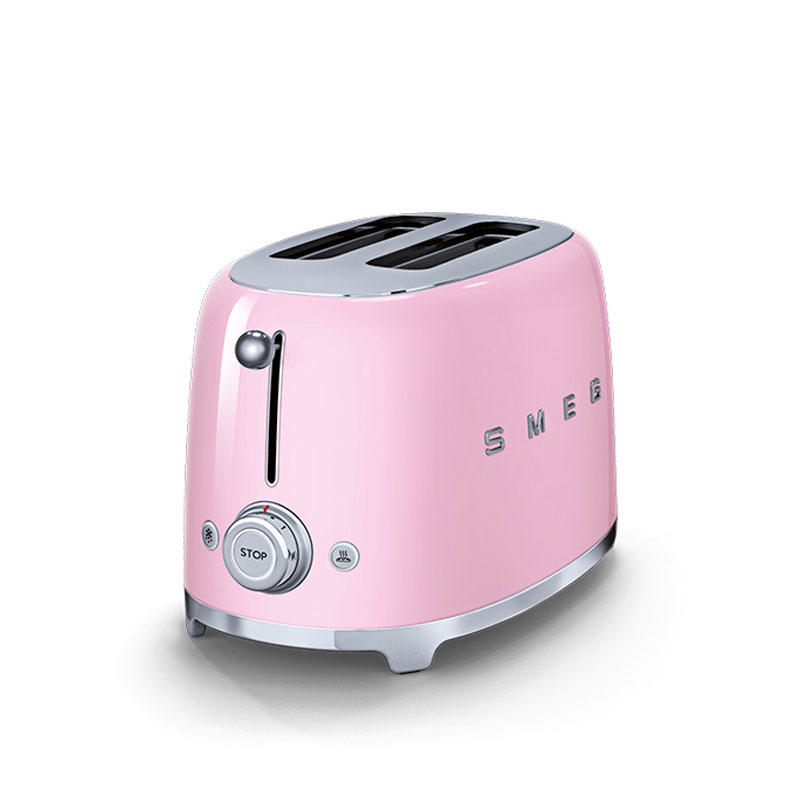 Smeg TSF01PKUK Retro 2 Slice Toaster - Pink
