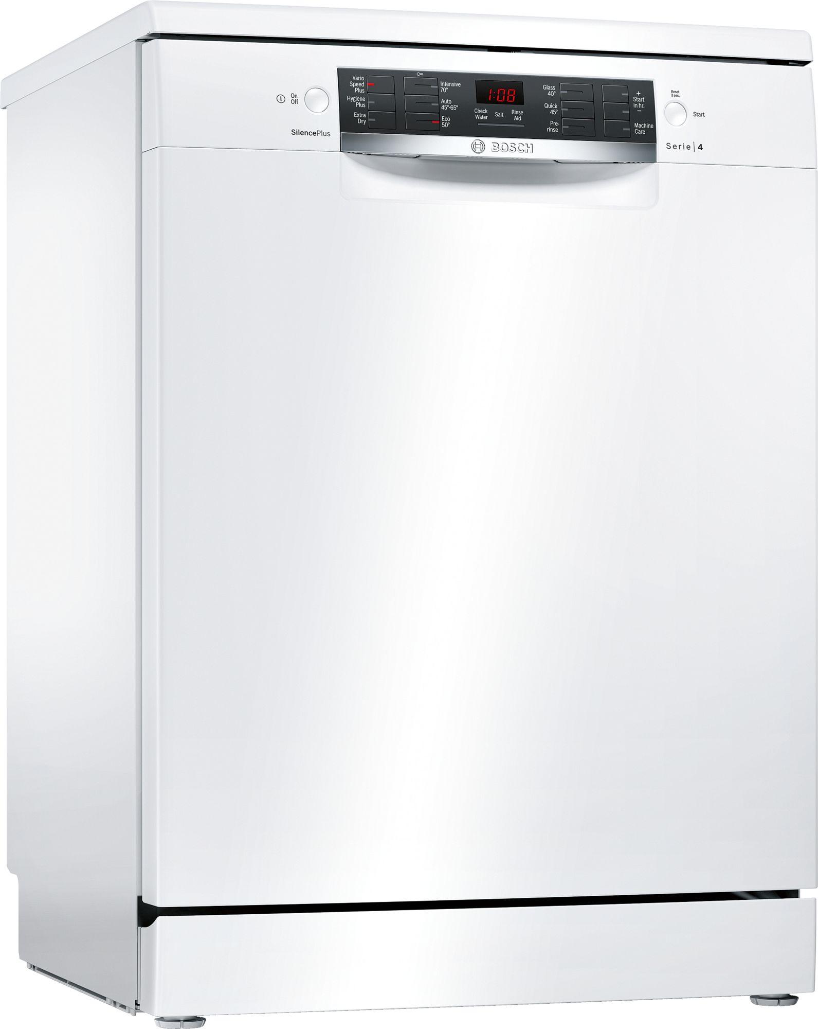 Bosch Serie 4 SMS46JW09G 60cm A++ Standard Dishwasher | White