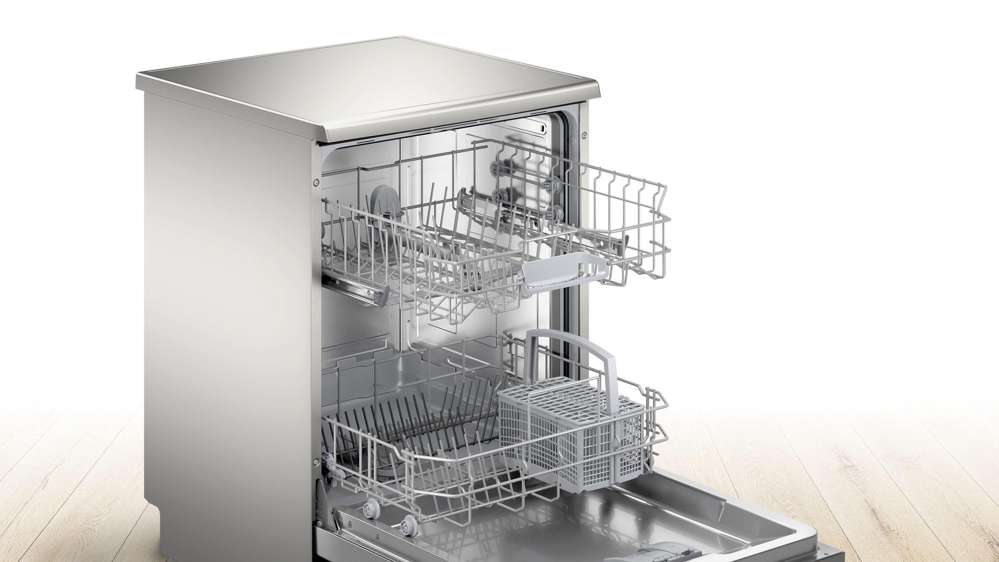 Bosch Serie 2 SGS2ITI41G 60cm Standard Dishwasher | Silver Innox