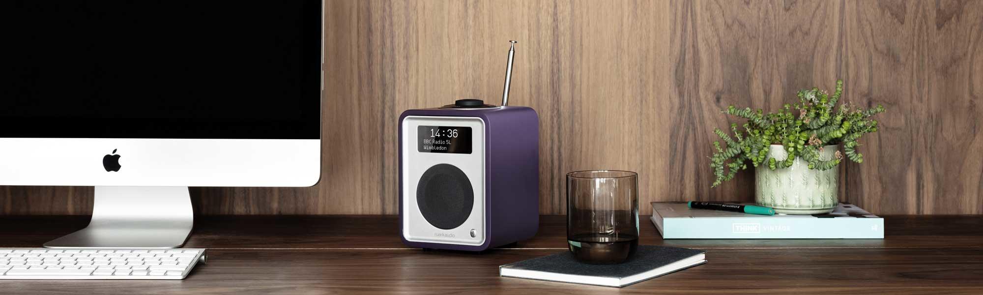 Ruark Audio R1 Mk3 DAB Digital Radio in Wild Plum - Limited Edition