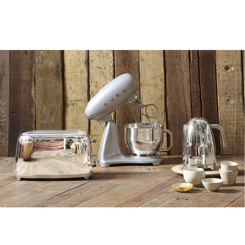 Smeg TSF01SSUK Retro 2 Slice Toaster - Chrome