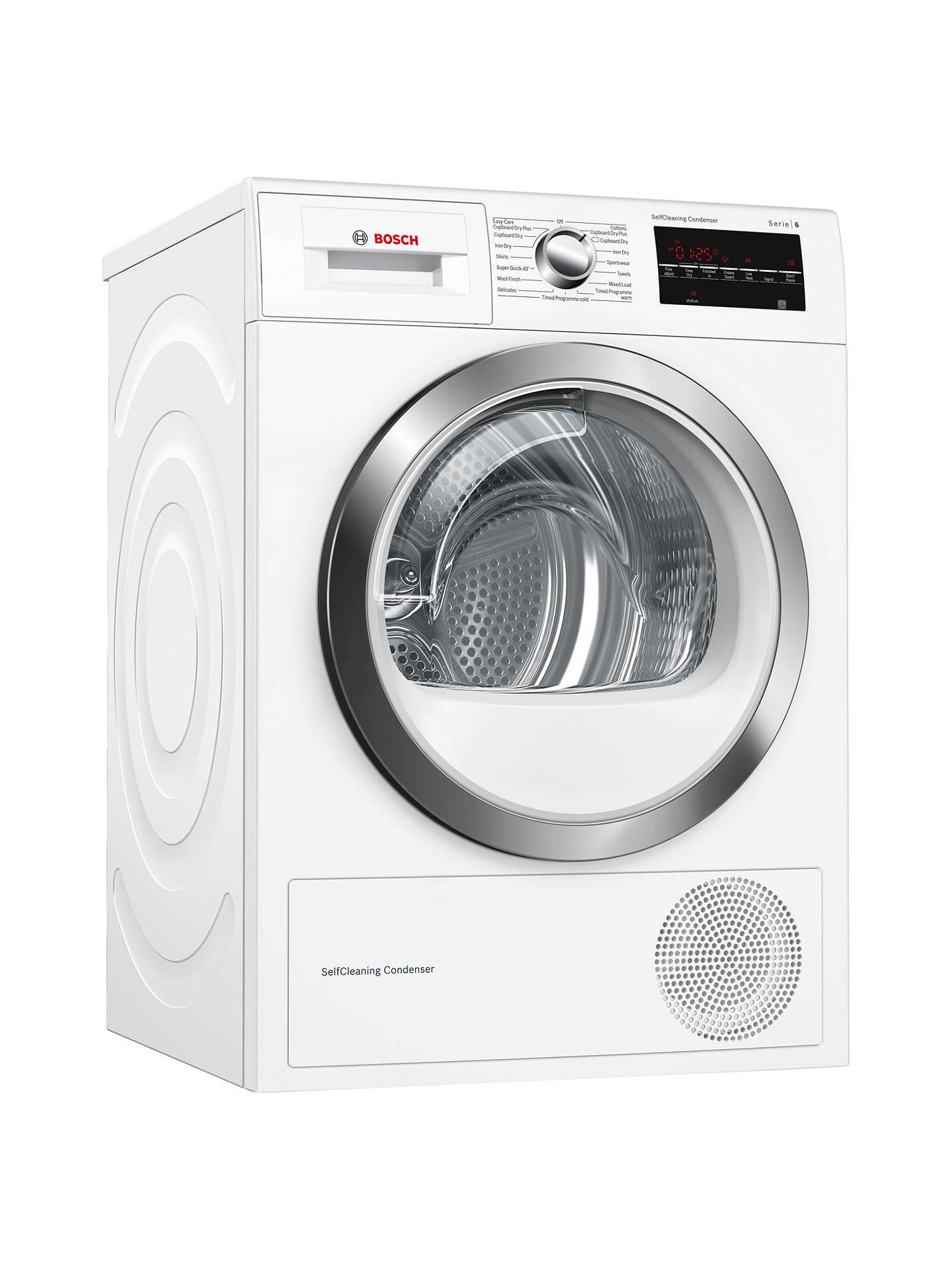 Bosch Serie 6 WTW85470GB 8Kg Heat Pump Self Cleaning Condenser Tumble Dryer