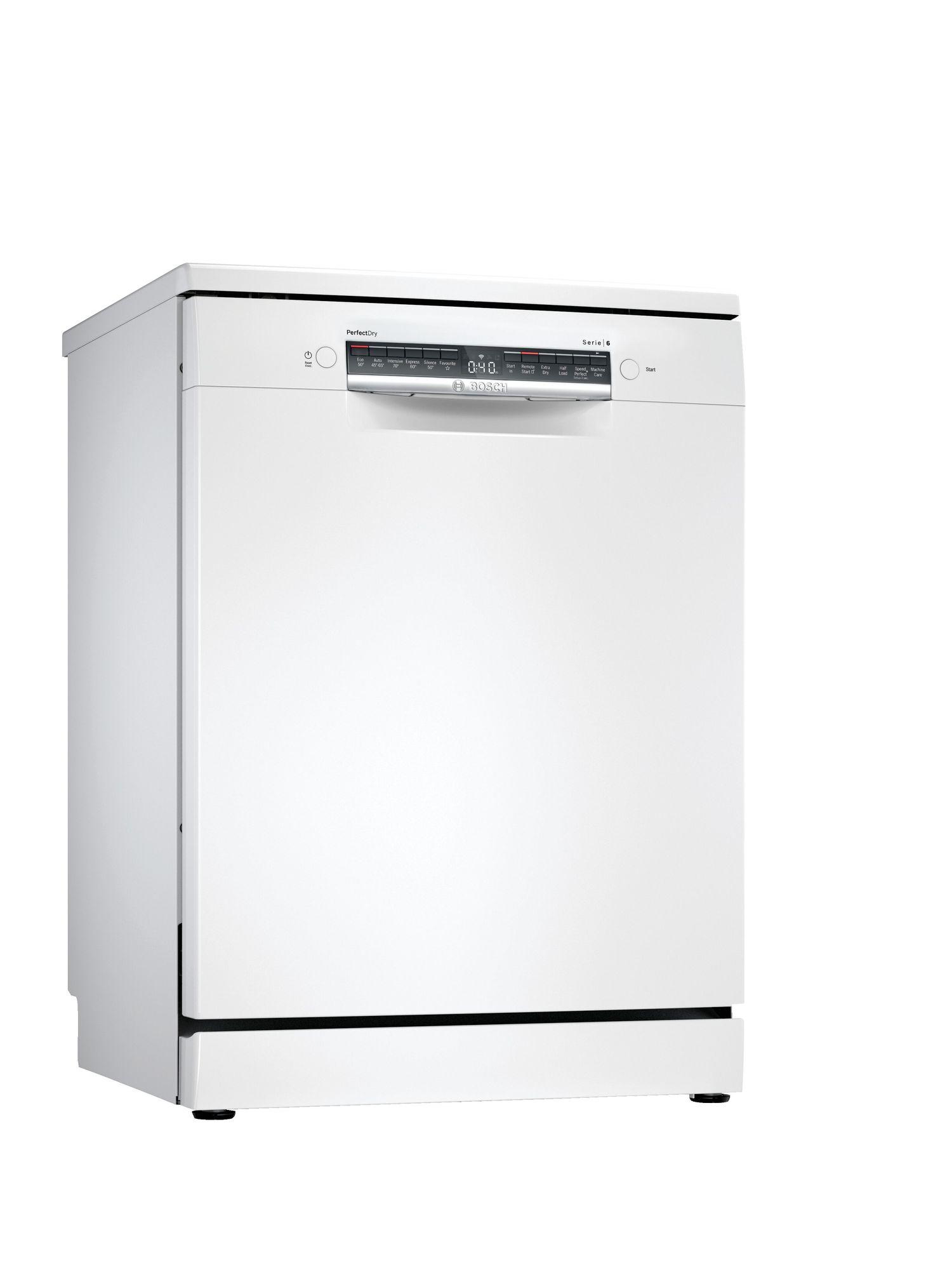 Bosch Serie 6 SMS6ZCW00G 60cm Standard Dishwasher | White