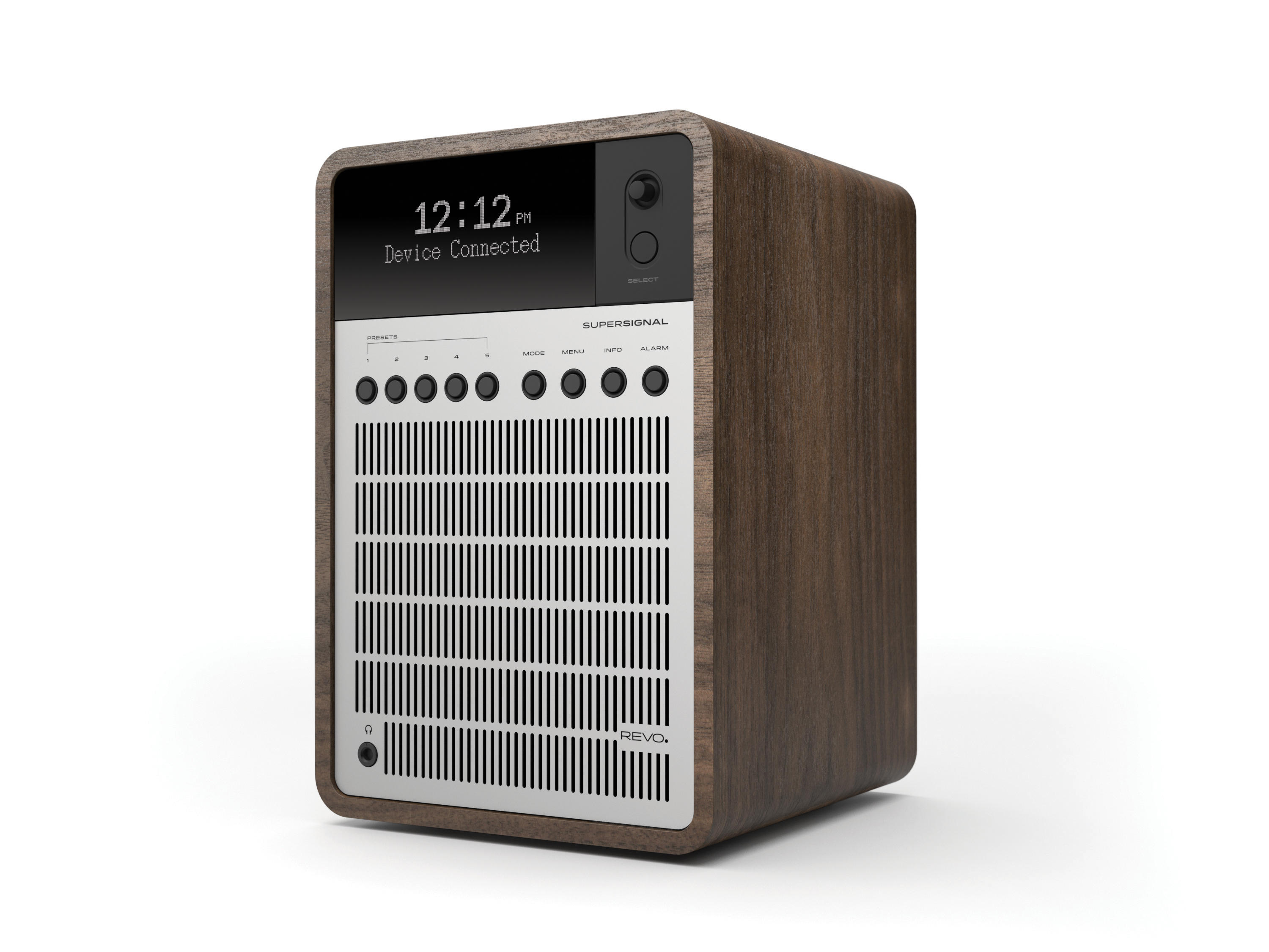 Revo SuperSignal DAB Radio with Bluetooth - Walnut / Silver