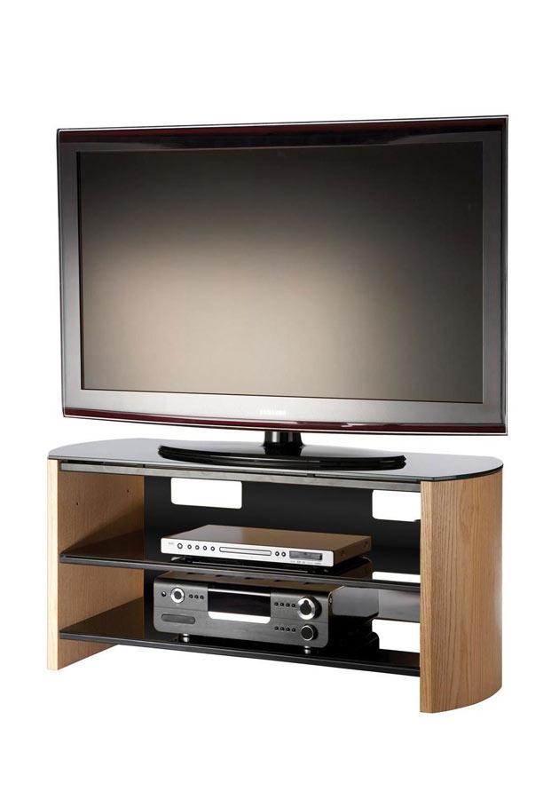 Alphason FW1100-LO Finewoods Cabinet TV Stand in Light Oak