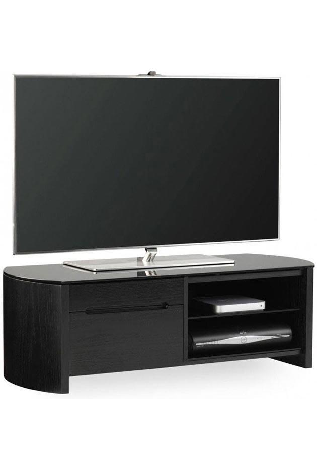 Alphason FW1100CB-BV Finewoods Cabinet TV Stand in Black Oak
