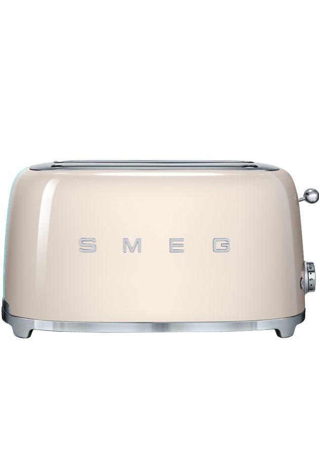 Smeg TSF02CRUK Retro 4 Slice Toaster - Cream