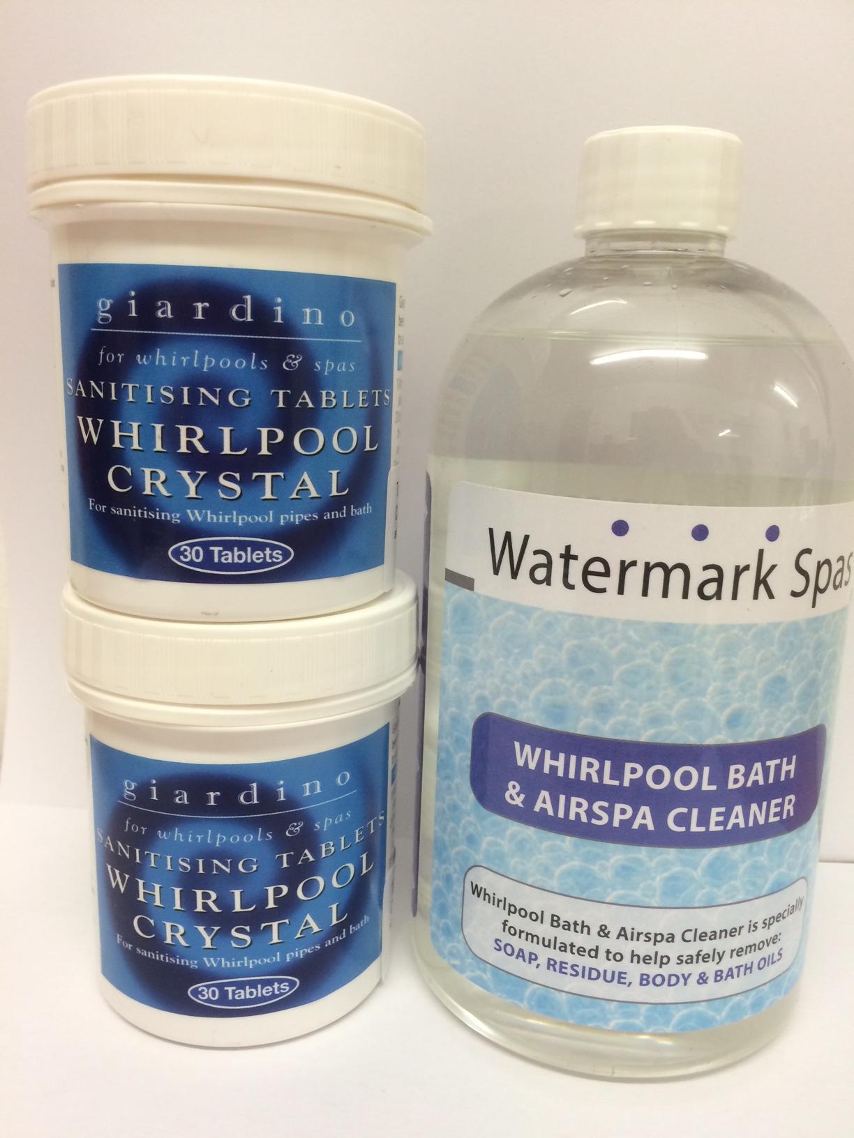 Large Whirlpool Bath Cleaning Pack