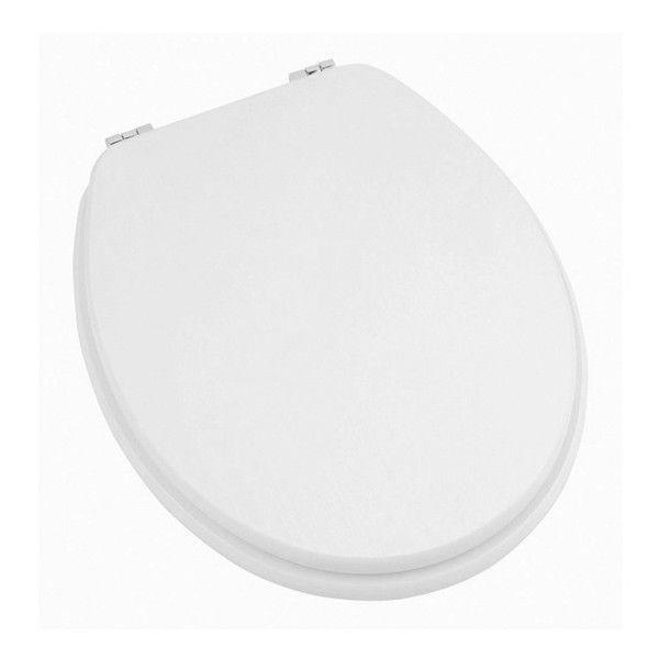 Moods Vista Gloss White Toilet Seat with Chrome Hinges