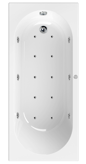 Aquamaxx Hudson 16 Jet Whirlpool Spa Bath