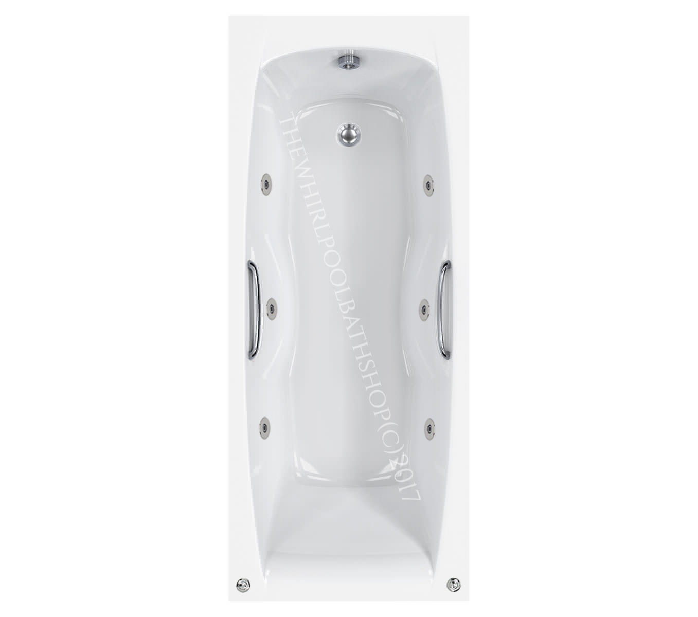 Carron Imperial 1700 mm Twin Grip Whirlpool Bath